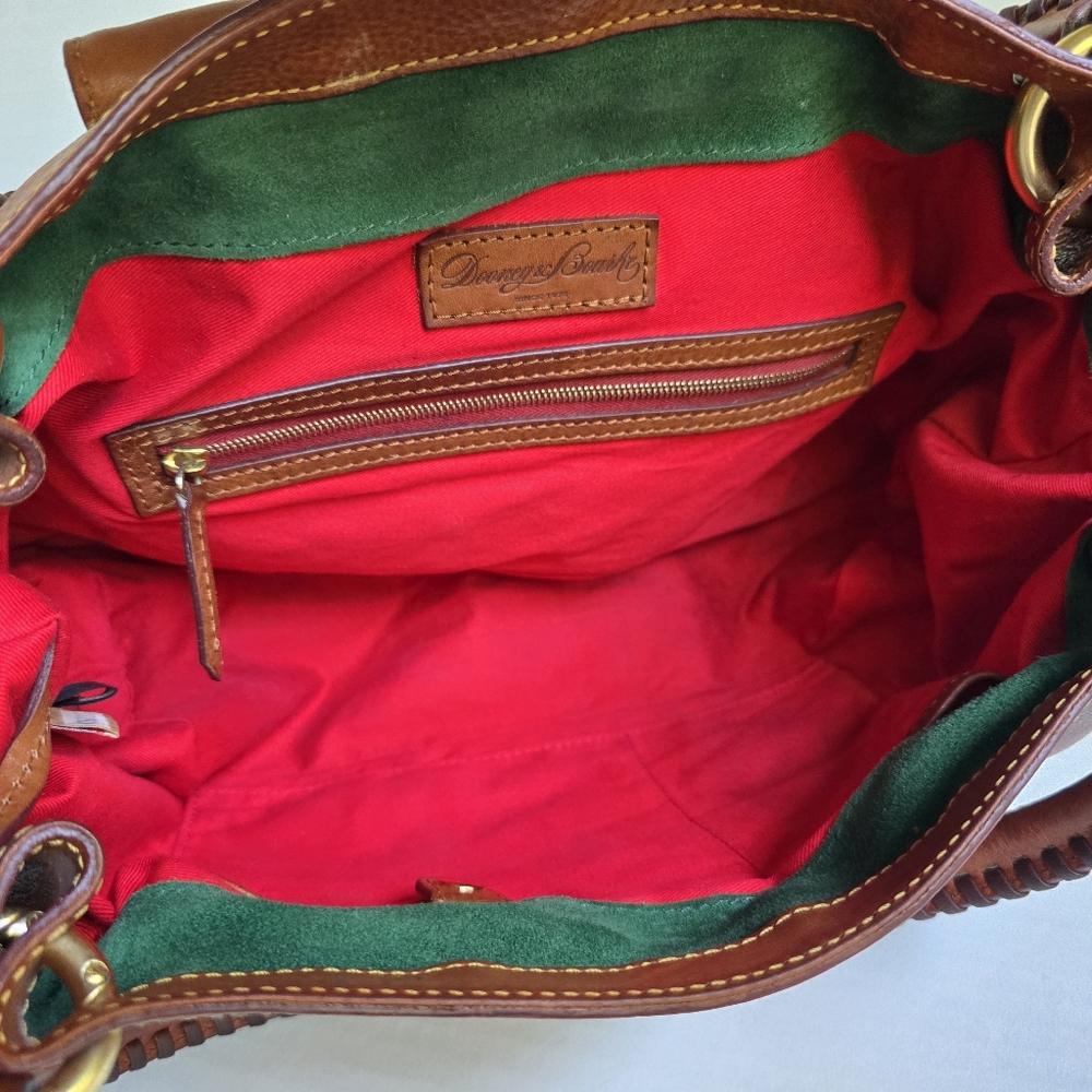 Dooney & Bourke Brown Leather Satchel - Picture 16 of 16